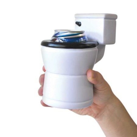 Il WC raffredda lattine