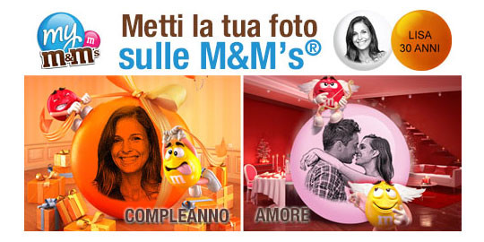 La vostra foto sugli M&M’S® per i momenti speciali