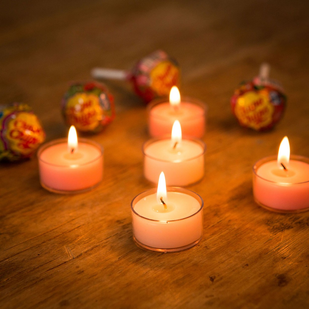Candele all'essenza di chupa chups