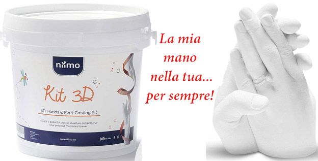 Calco della mani scultura in gesso