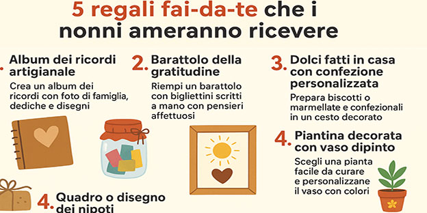 5 regali fai-da-te che i nonni ameranno ricevere